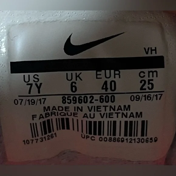 Nike Revolution 3 Womens Sz 8.5 (7Y) Running Shoes Sneakers Lava Glow 859602-600 - Picture 8 of 8